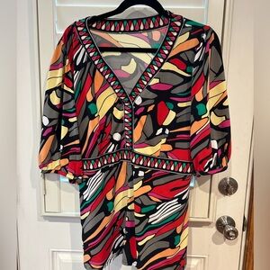 ❤️🖤Nygard Women’s belted blouse XL missing size tag❤️🖤
